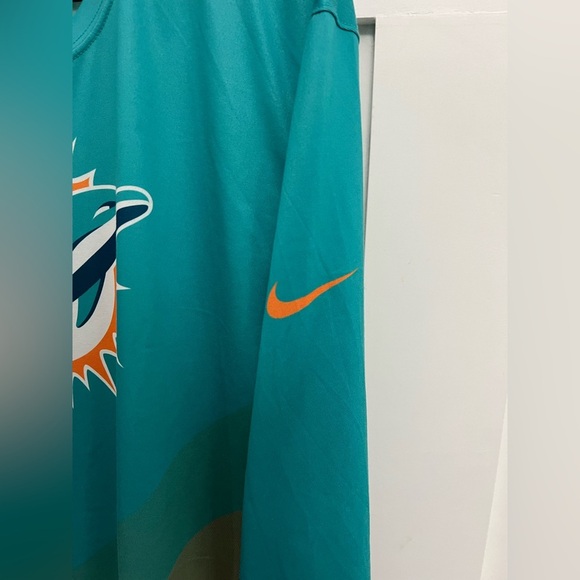 Miami Dolphins Nike Sideline Legend Prism Performance Long Sleeve - Aqua sz XL - Picture 7 of 8